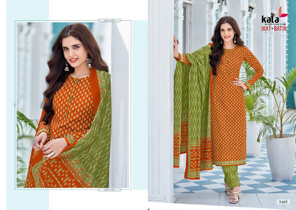 Ikat And Batik By Kala Printed Cotton Readymade Dress Wholesale Price In Surat
